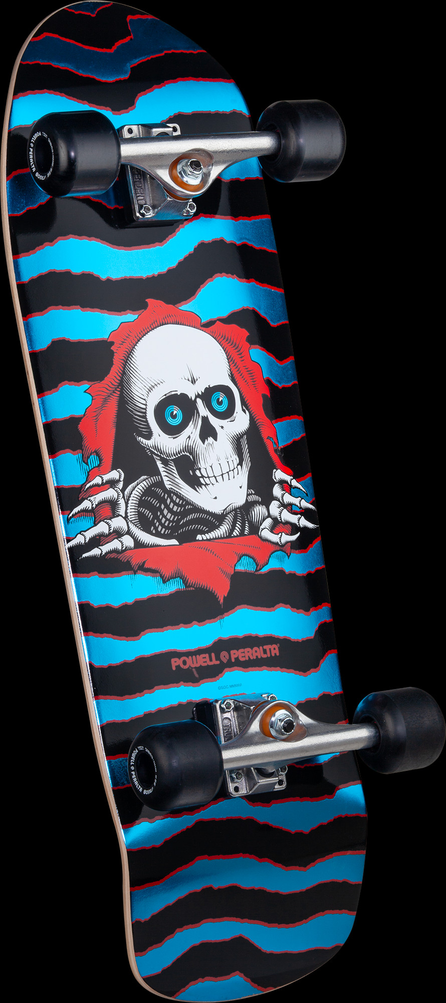 Powell Peralta Old School Ripper Complete Skateboard Red/Blue Foil