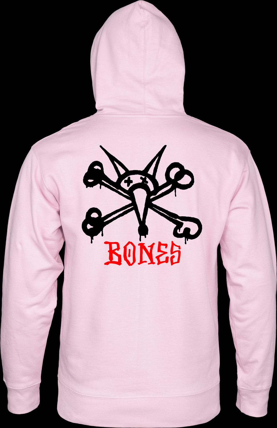 Powell Peralta Rat Bones Hooded Sweatshirt Mid Weight Light Pink Photo ...