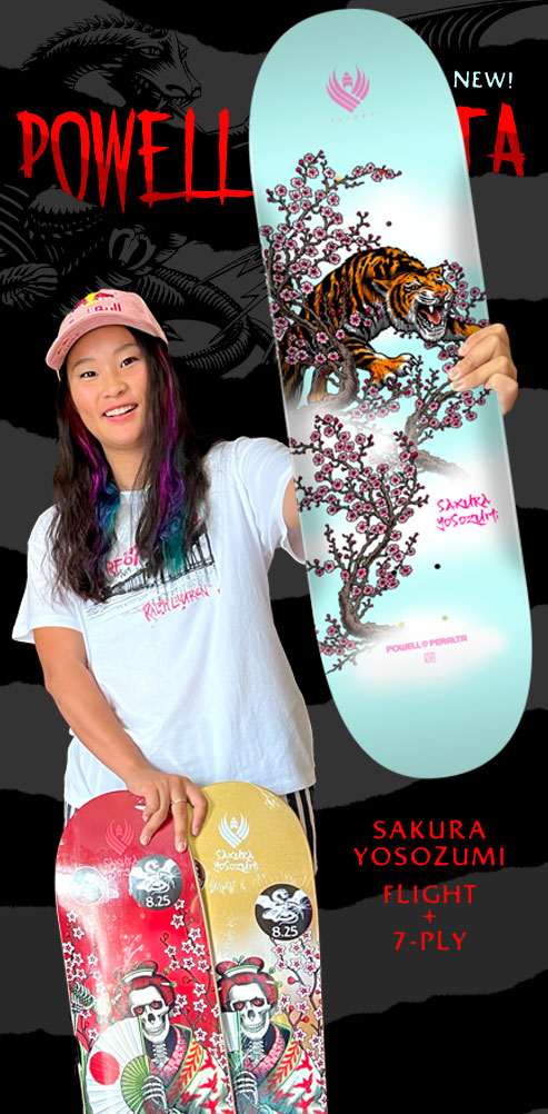 thumbnail image 2 of Flight Pro Shape 243 Yosozumi Tiger Powell-Peralta Deck In Blue – TITUS 2 of 11